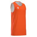 X500 Basket Shirt ORA/WHT 5XL Vendbar teknisk basketdrakt - Unisex